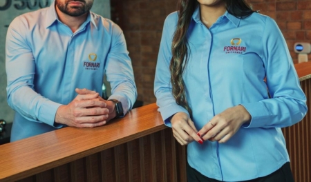 CAMISA SOCIAL MOD 12 COM PROTEÇÃO NOS BOTÕES